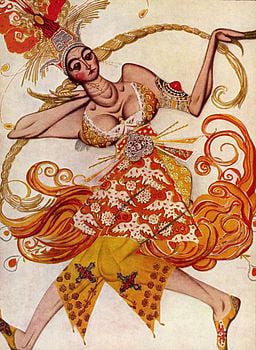 Firebird by Leon Bakst, Public domain, via Wikimedia Commons